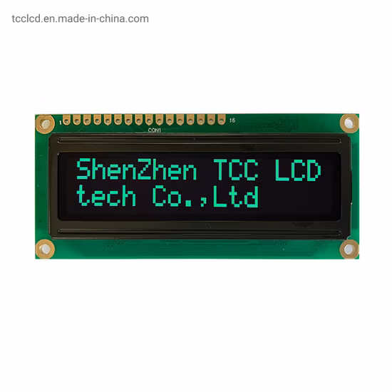RoHS Square Winstar 1602 Tela OLED Paralela ou Serial Interface Mpu Display OLED de 16X2 caracteres
