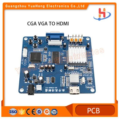 Placa de conversão Cga/RGB/Cga/Ega/Yuv para HDMI Placa de conversão de saída de sinal de vídeo HD