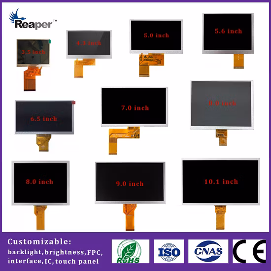 Módulo de tela LCD HD IPS redondo de 1,3 polegadas de alto brilho, com ajuste completo de toque capacitivo