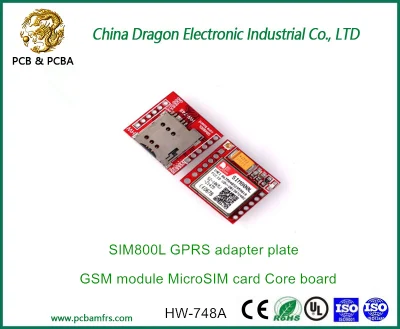 Placa adaptadora SIM800L GPRS Módulo GSM Placa central do cartão Microsim